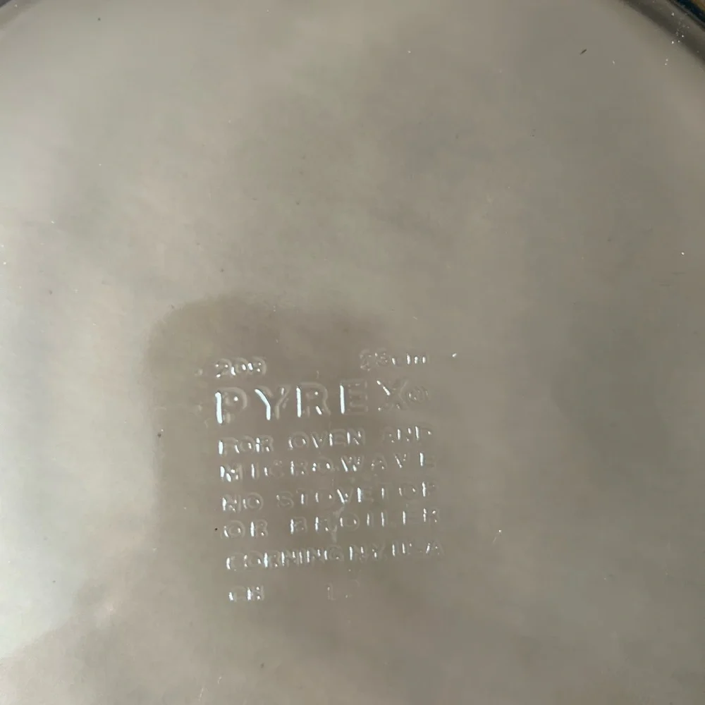Pyrex Visions Pie Plate Set 209 Cranberry Amber Glass‎ 9 Inch 23cm Vintage USA